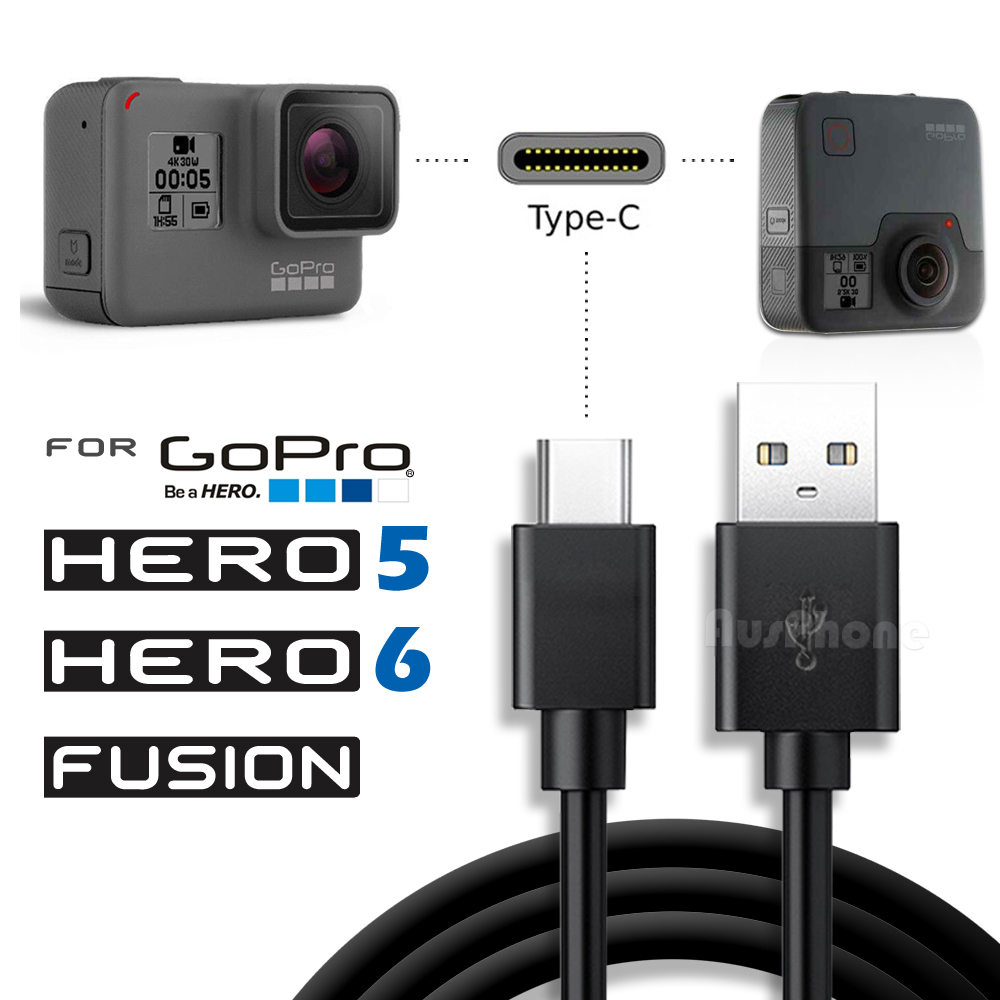 Usb Data Power Charger Charging Cord Cable For Gopro Hero 5 6 7 4