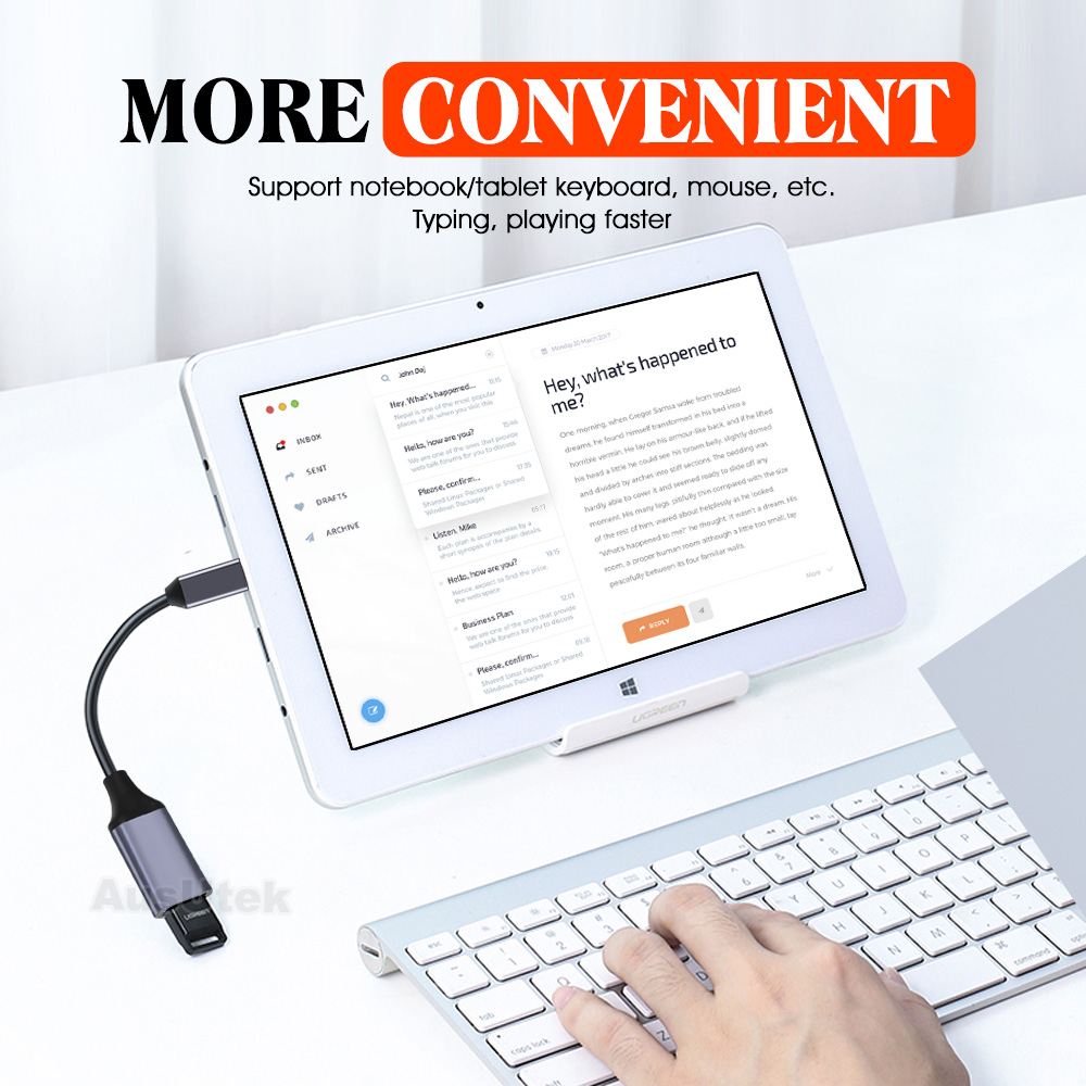 USB 3.1 Type C to USB 3.0 Female OTG Charging Data Cable Converter