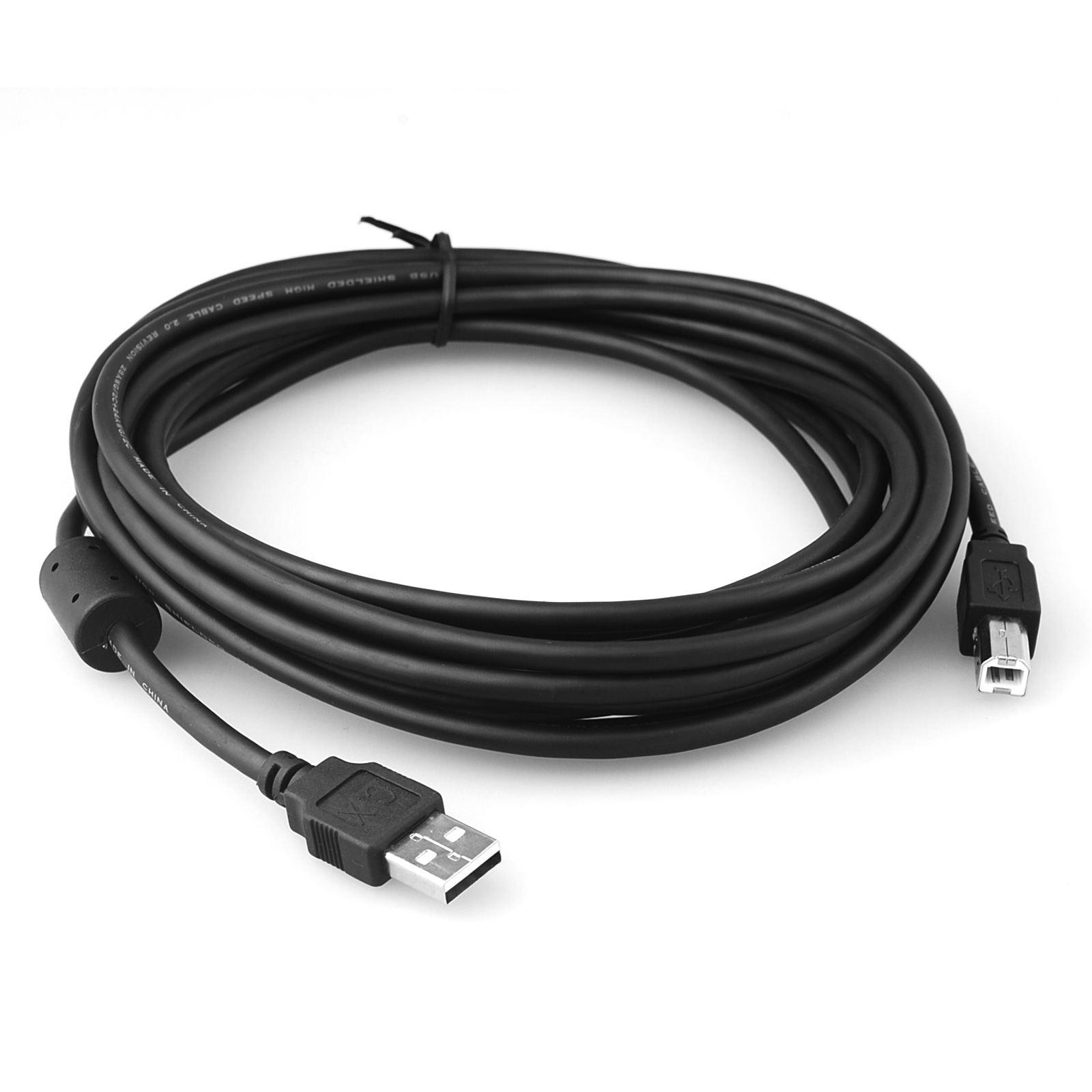 5M USB 2.0 Type A Male to B Male Printer Scanner Cable HP Canon Epson