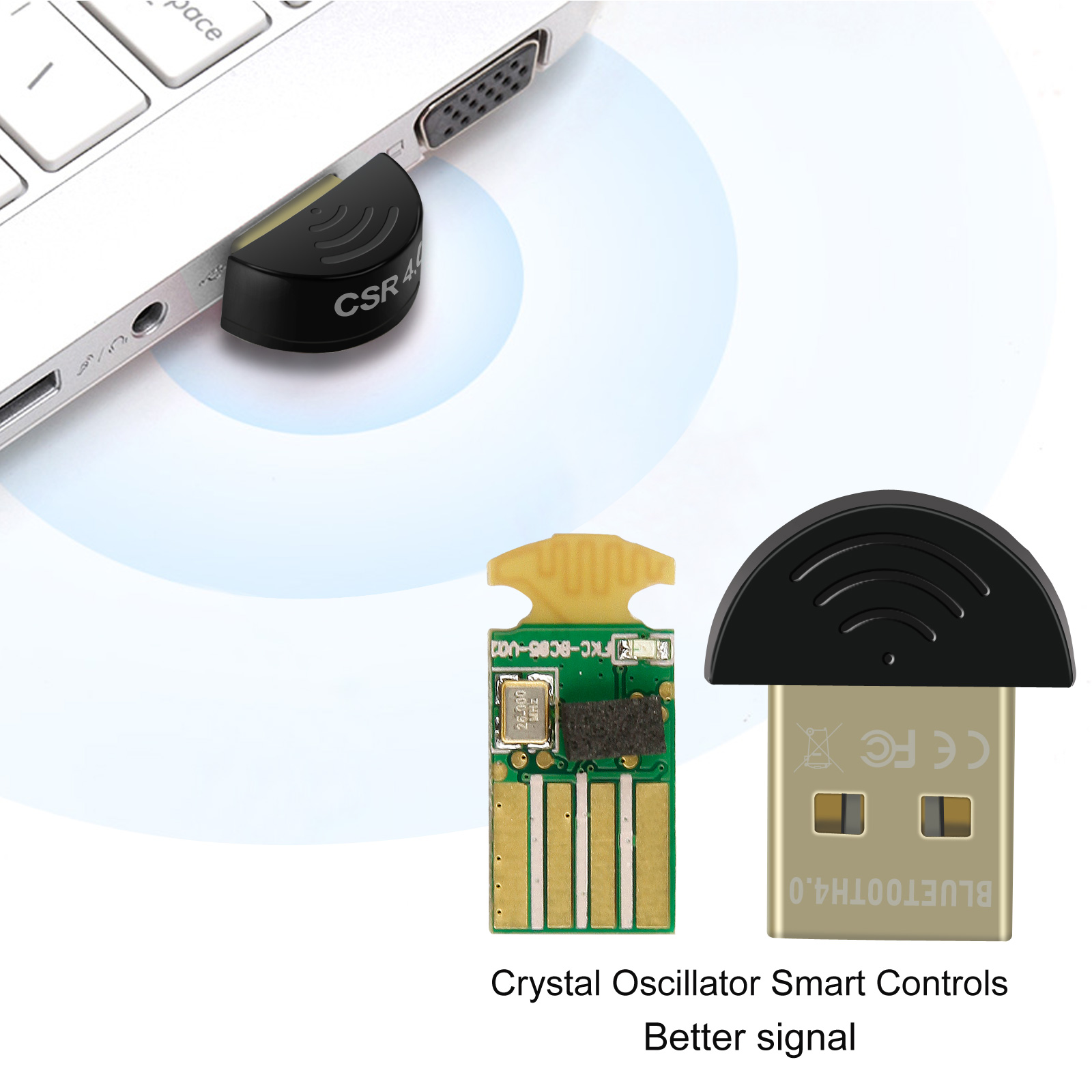 Mini Wireless USB Bluetooth Adapter V4.0 Dongle Receiver PC WIN 7 8 10