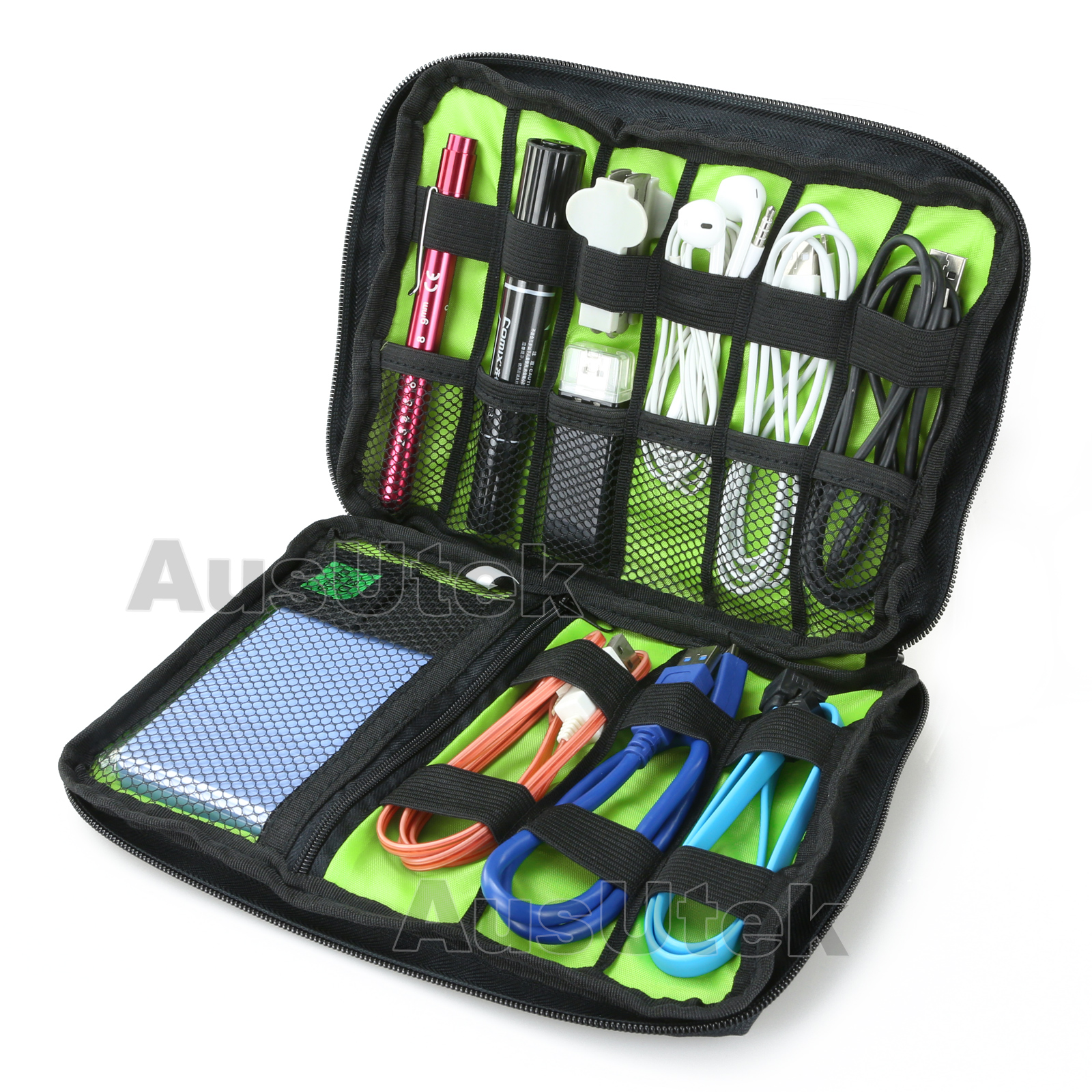 Electronic Accessories Storage USB Cable Organizer Bag Case Drive Travel Insert | eBay