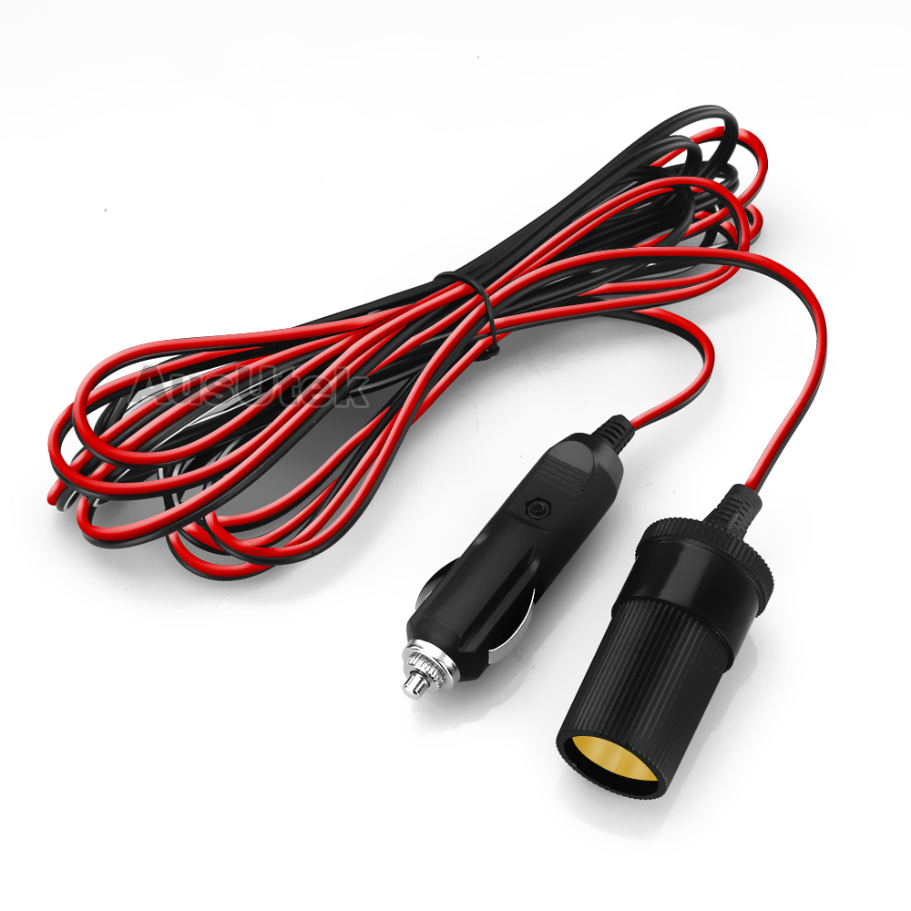 5m Car Cigarette Cigar Lighter Extension Adapter Plug Cable Cord Lead