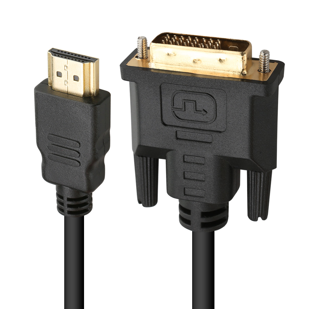 HDMI to DVI Cable Male DVID for LCD Monitor Computer PC Projector DVD