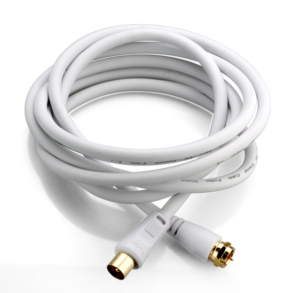 3m TV Antenna Cable PAL Male to FType Flylead Aerial Cord Coax Lead 3