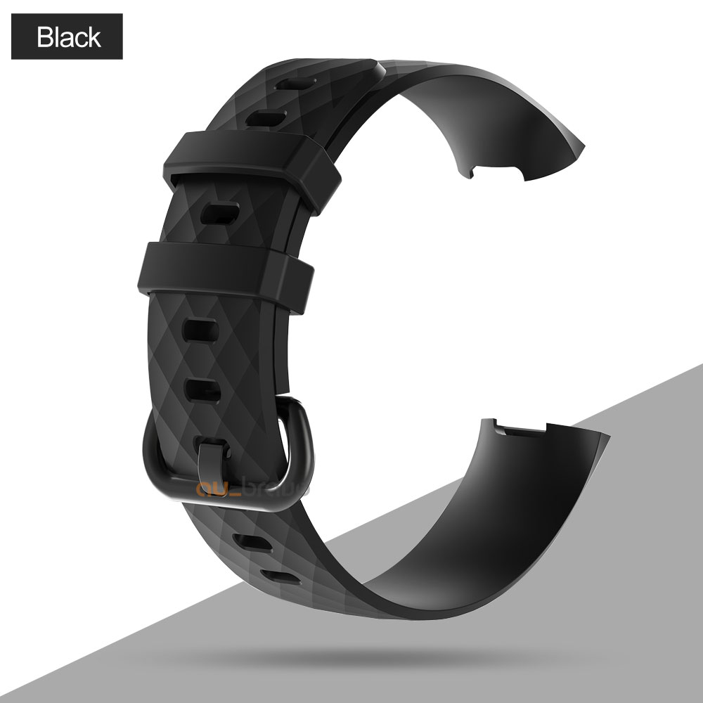 For Fitbit Charge 4 Replacement Silicone Watch Wrist Sports Band Strap