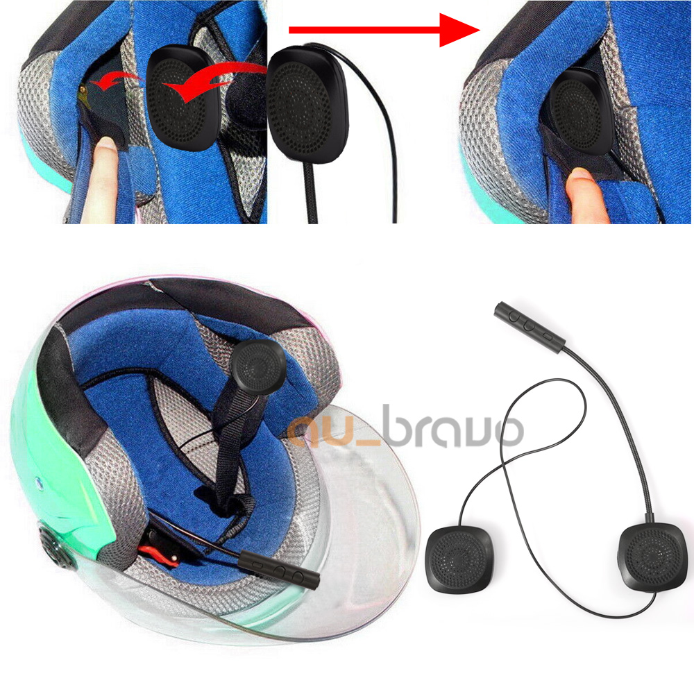 Bluetooth Motorcycle Helmet Headset Headphones Earphones Handsfree Call