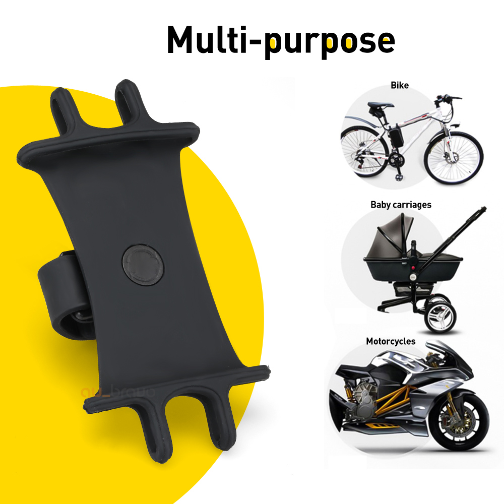 Universal Bicycle, Pram, Trolley Silicone for Mobile Phone Mount Holder