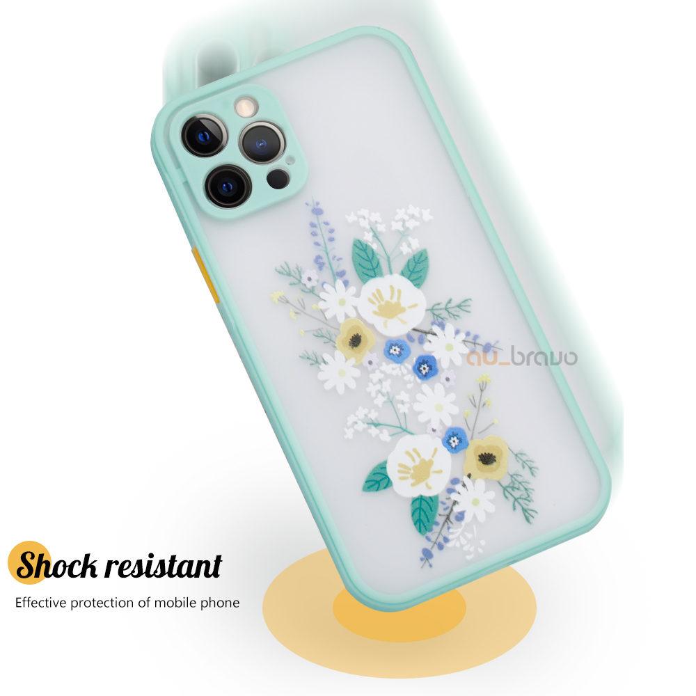 Flower Shockproof Case Clear Silicone Cover For Apple iPhone 12 11 Pro