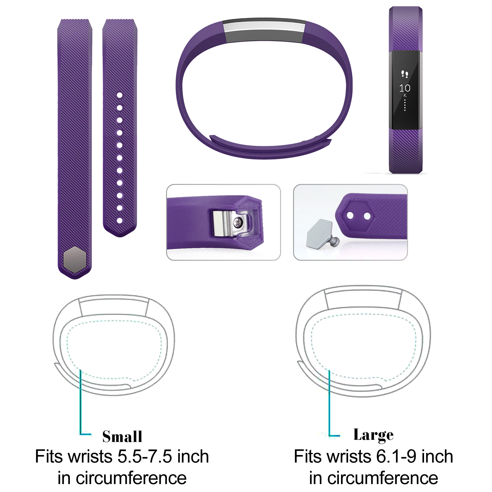 fitbit alta small band size