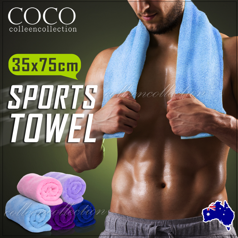 Microfiber Training Towel GYM SPORT FOOTY TRAVEL CAMPING SWIMMING BEACH MICROFIB