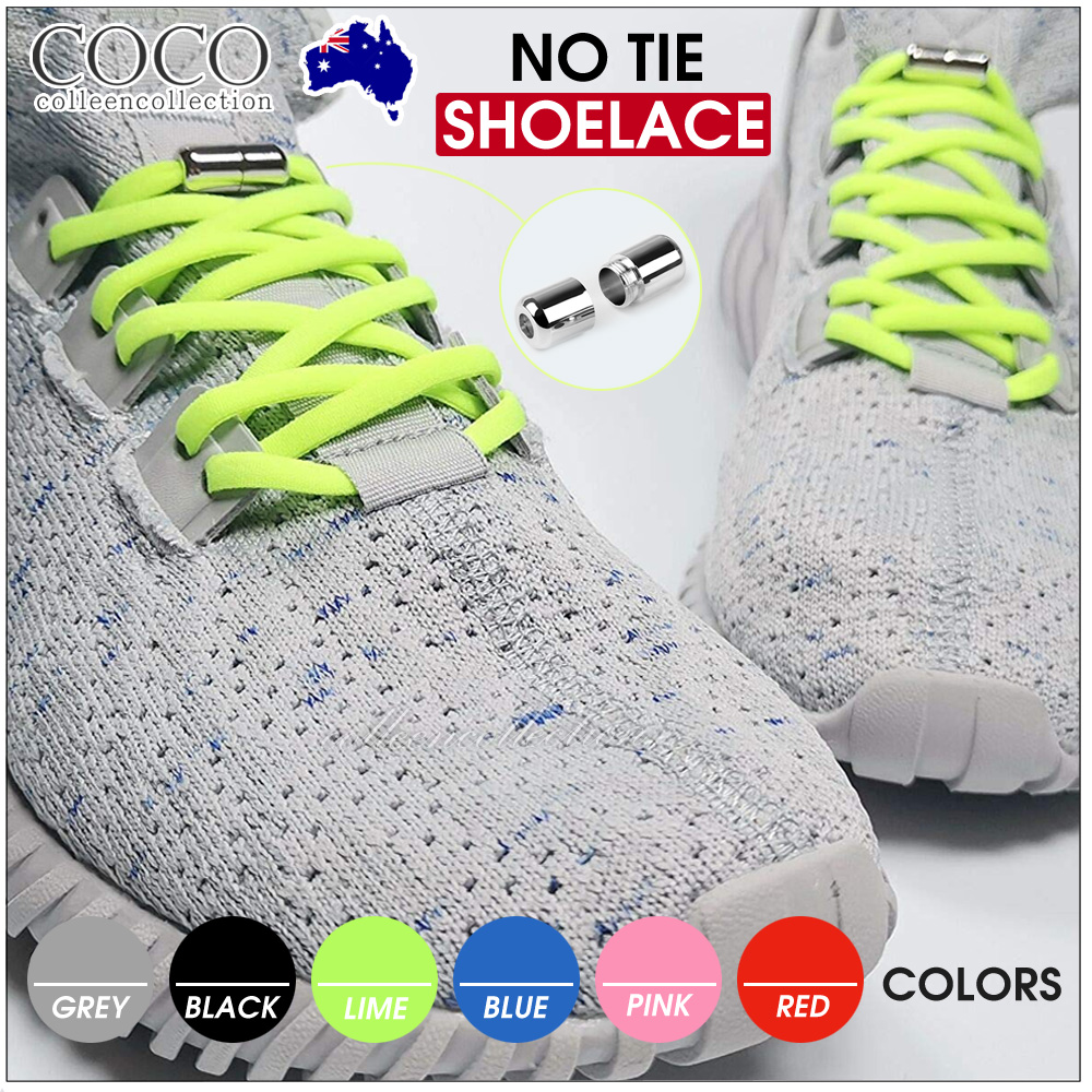 Shoe Laces Lock Unsiex Kids No Tie Locking Shoelaces Sneaker Shoe Fastening