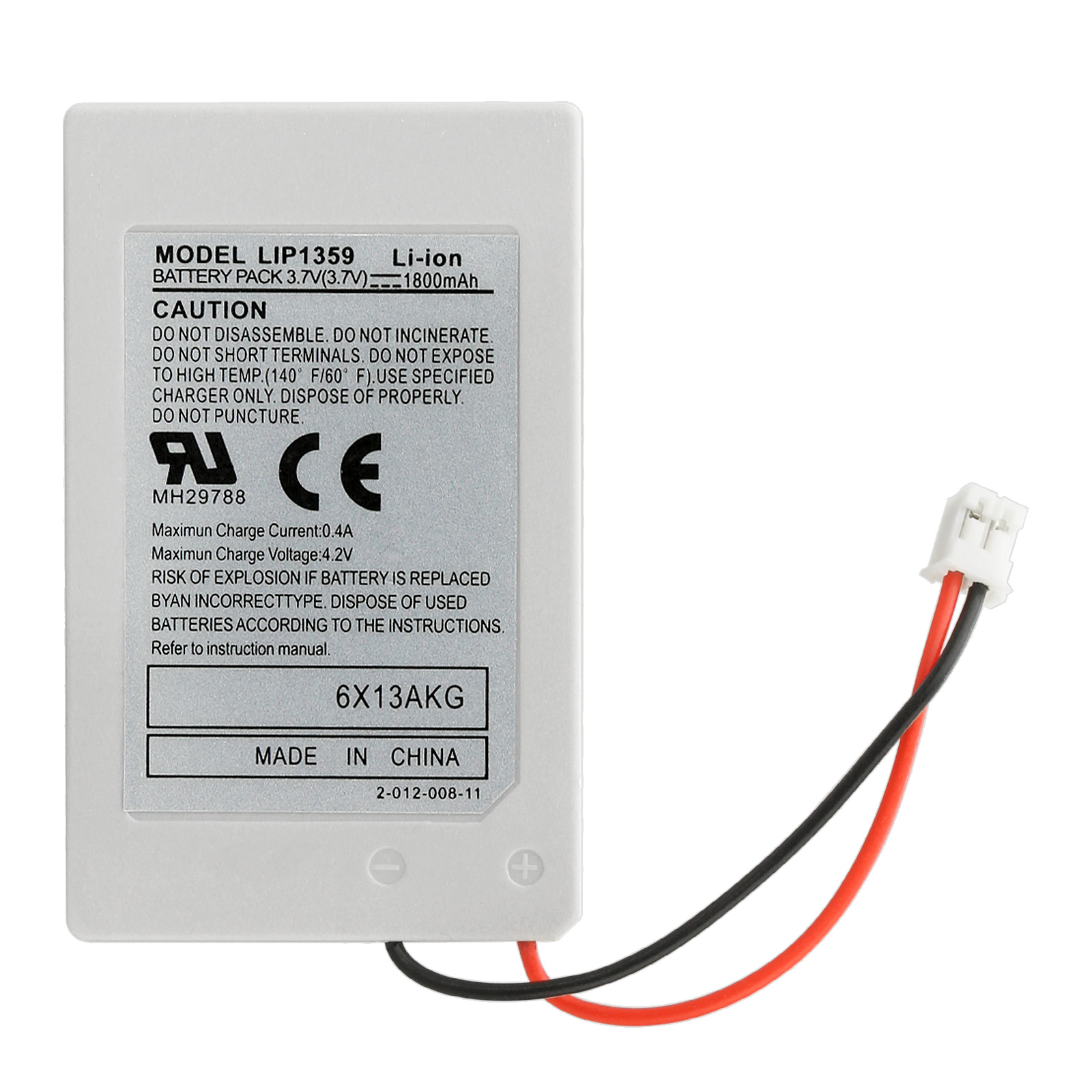 1800MAH Rechargeable Battery Pack + Cable For Sony PS3 Playstation 3 ...