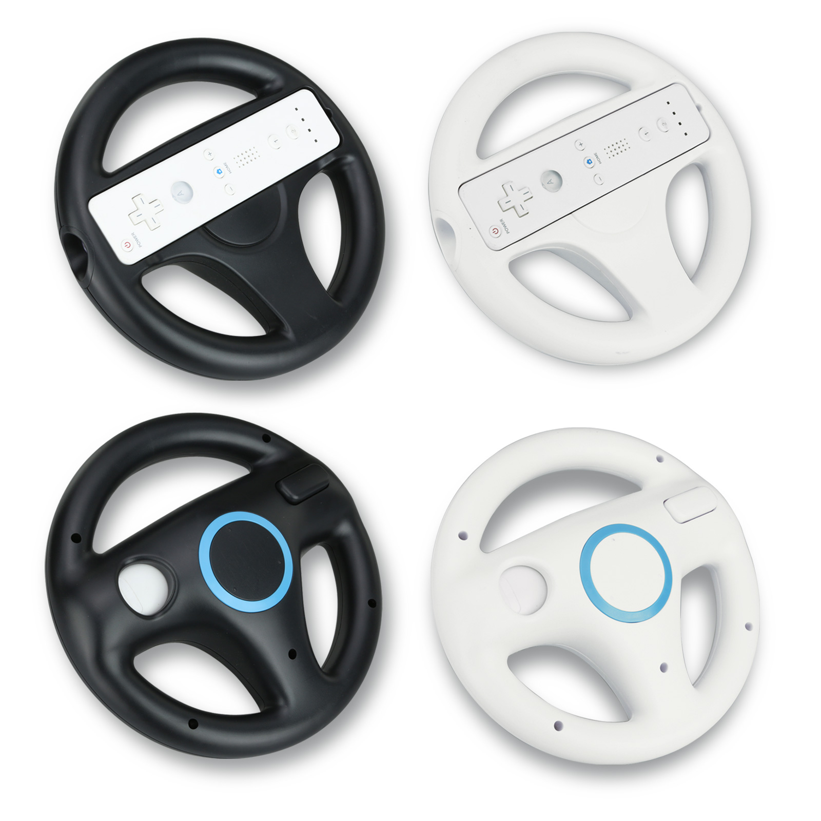 1x Game Racing Steering Wheel for Nintendo Wii Mario Kart Remote