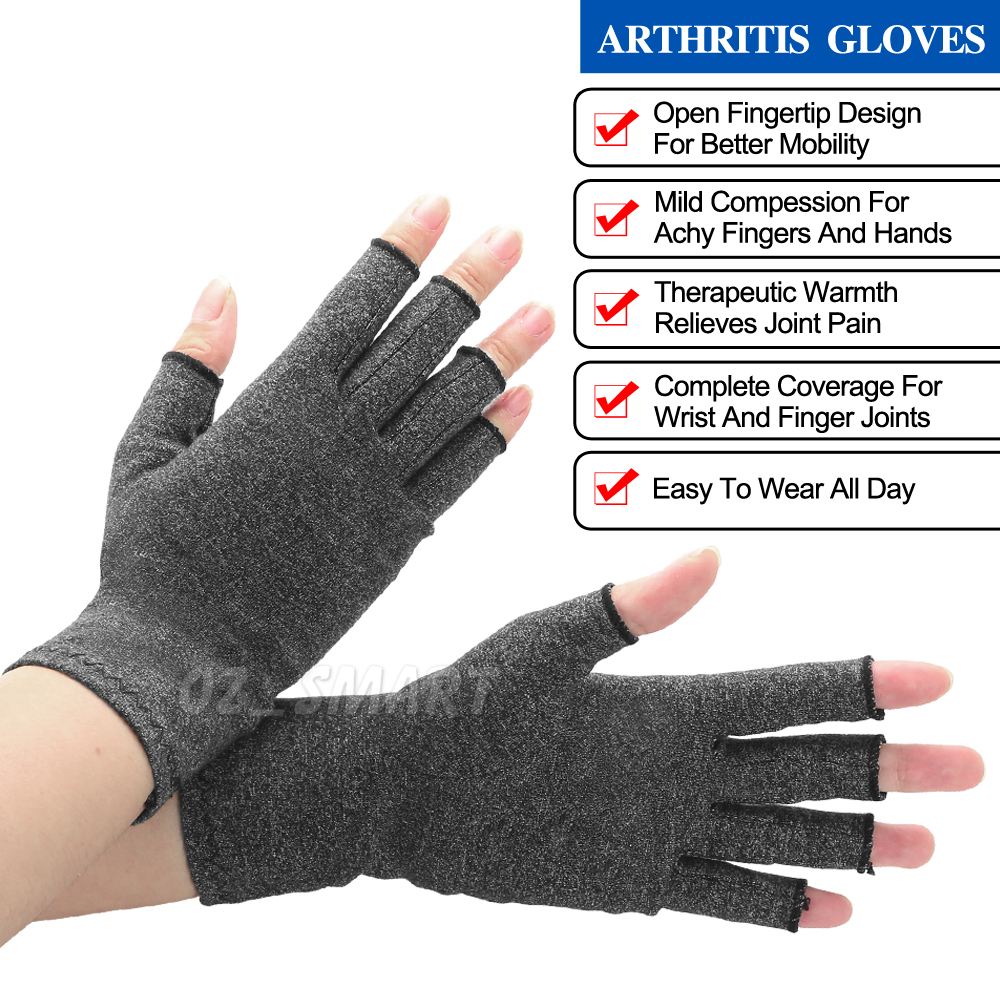 Arthritis Gloves Compression Joint Finger Pain Relief Hand Wrist