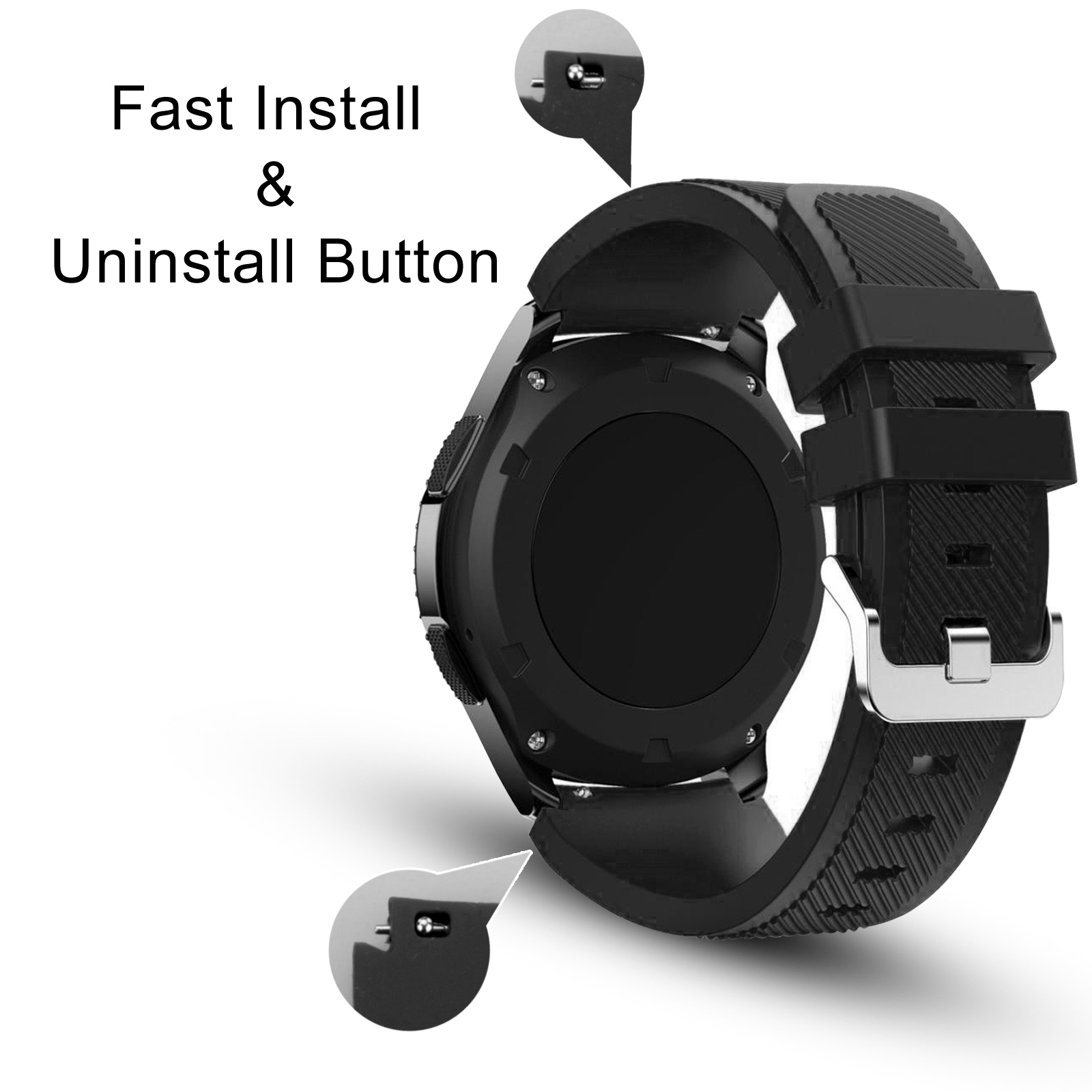 samsung gear s3 frontier silicone bands