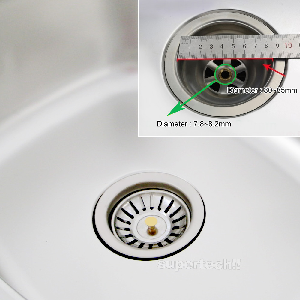 2 4x Stainless Steel Kitchen Sink Strainer Waste Plug Filter Drain Stopper Stock Ebay
