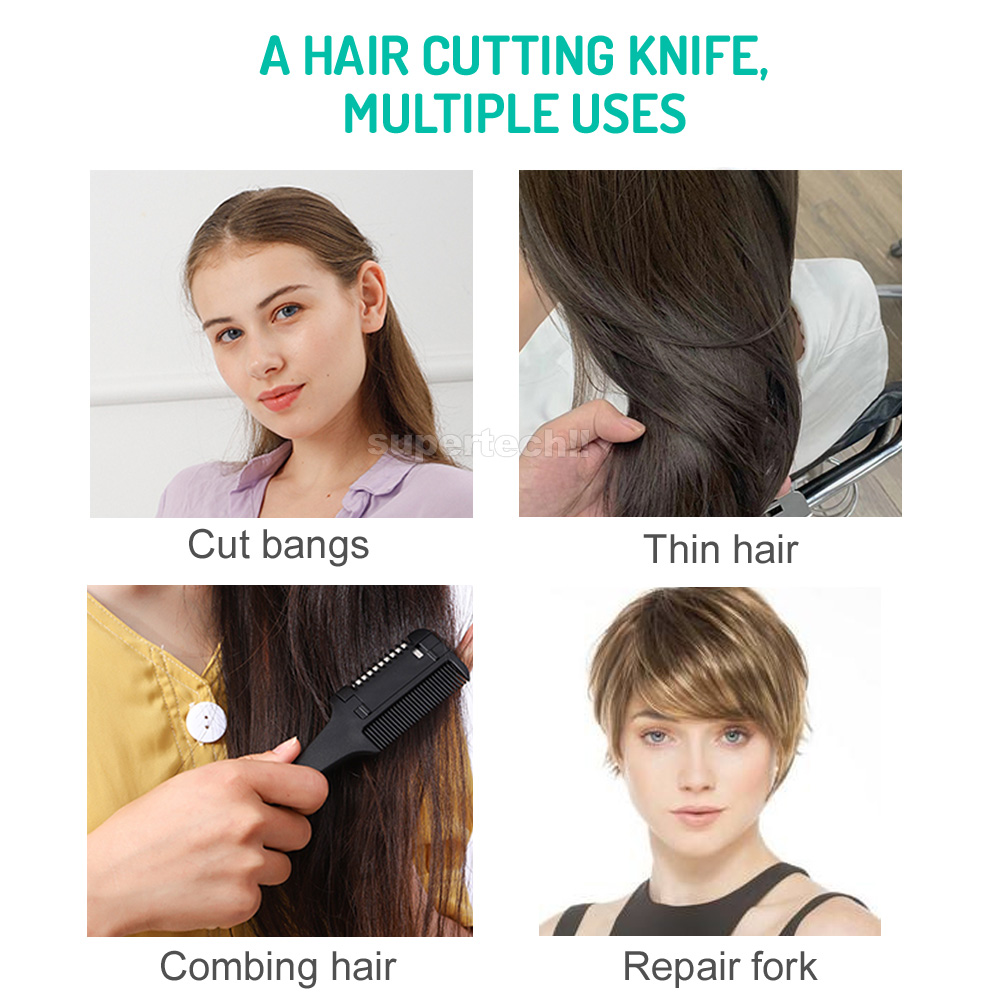 Double Sides Razor with Blades Hair Razor Comb Hair Cutting Thinning