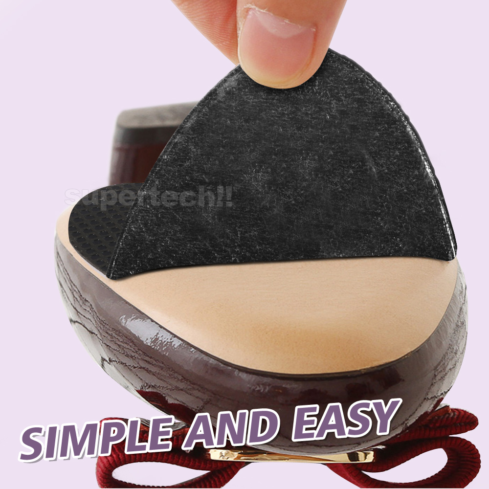 4 Pairs Self Adhesive Non Slip Shoe Sole Grip Pads High Heel Slippery