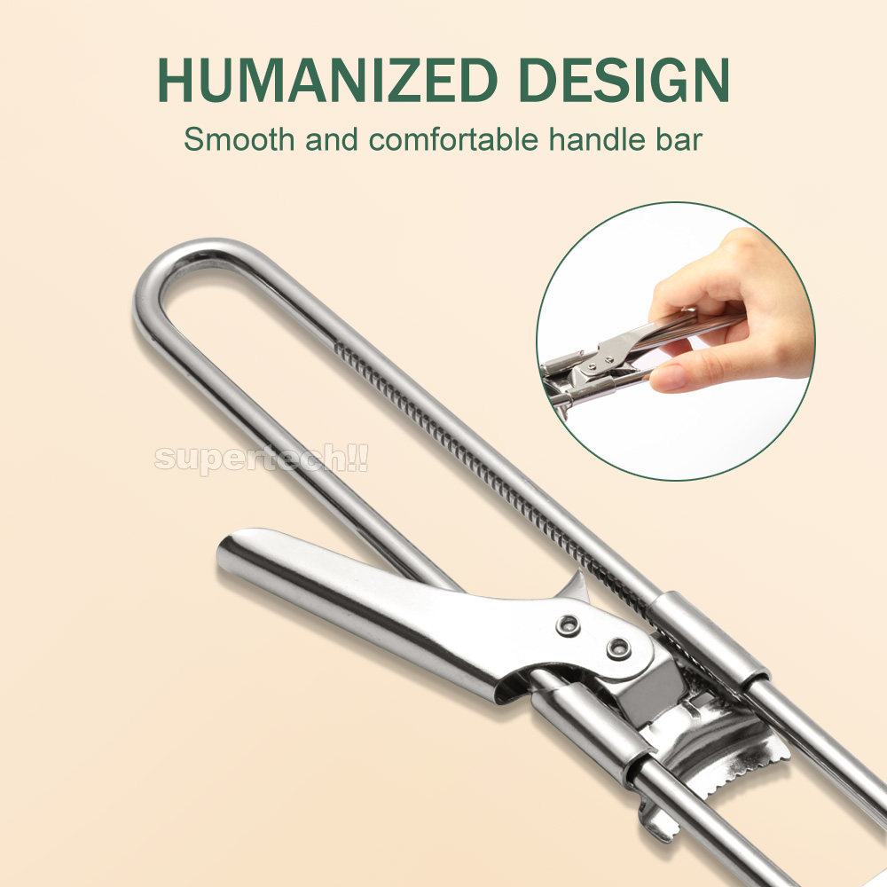 Multifunctional Stainless Steel Jar Opener Adjustable Bottle Lid Beer