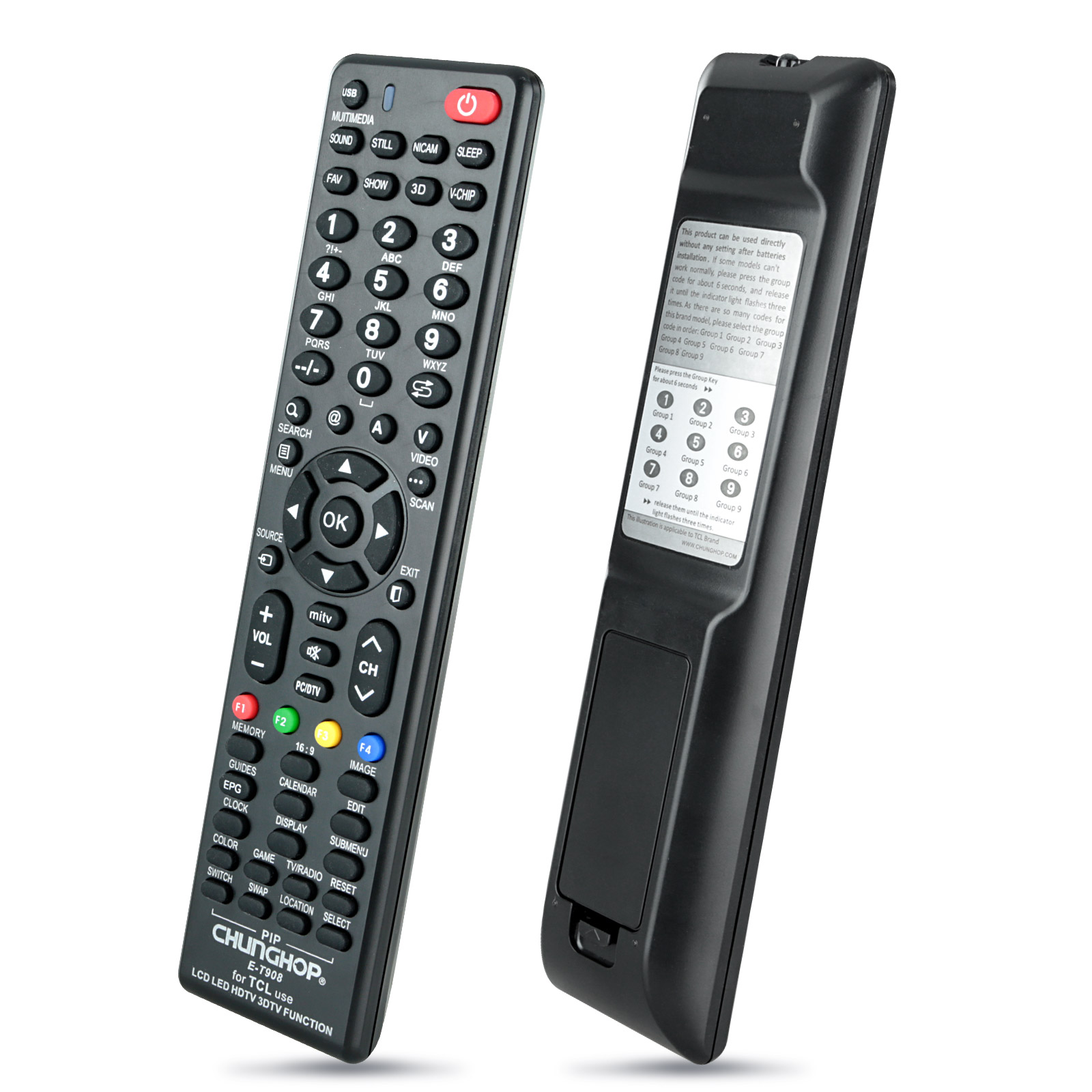 TCL Smart TV Universal NO PROGRAMMING 3D HDTV LED LCD Remote Control