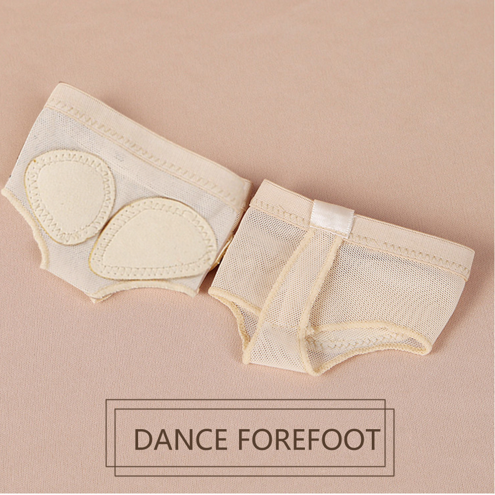 1 Pair Foot Thongs Forefoot Dance Paws Cover Toe Undies Mesh Half