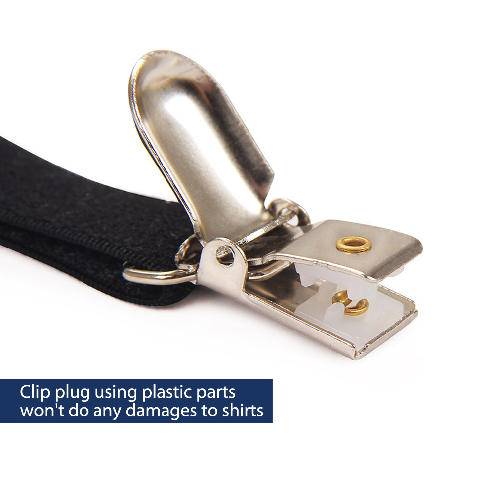 2x Men Shirt Stays Holder Garters Suspenders Military Uniform Nonslip